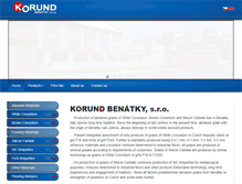 Tablet Screenshot of korund.cz